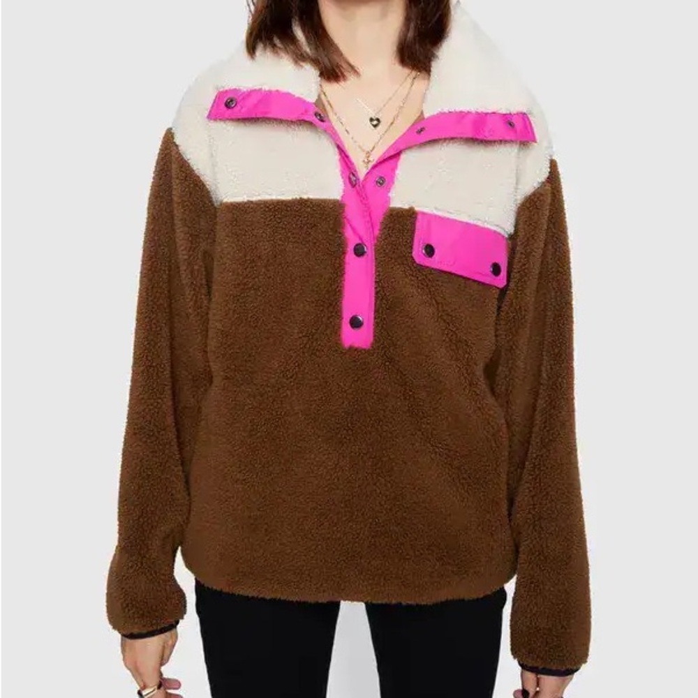 Rebecca Minkoff Tia Fleece Pullover